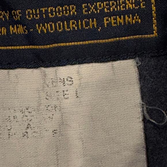 Vtg Woolrich Shirt Mens Large Blue Flannel Button Up Long Sleeve Casual *FLAW* - Picture 4 of 9